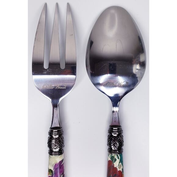 *RARE* THE PIONEER WOMAN 2 Piece Timeless Floral Server Set in VGUC - Picture 5 of 9